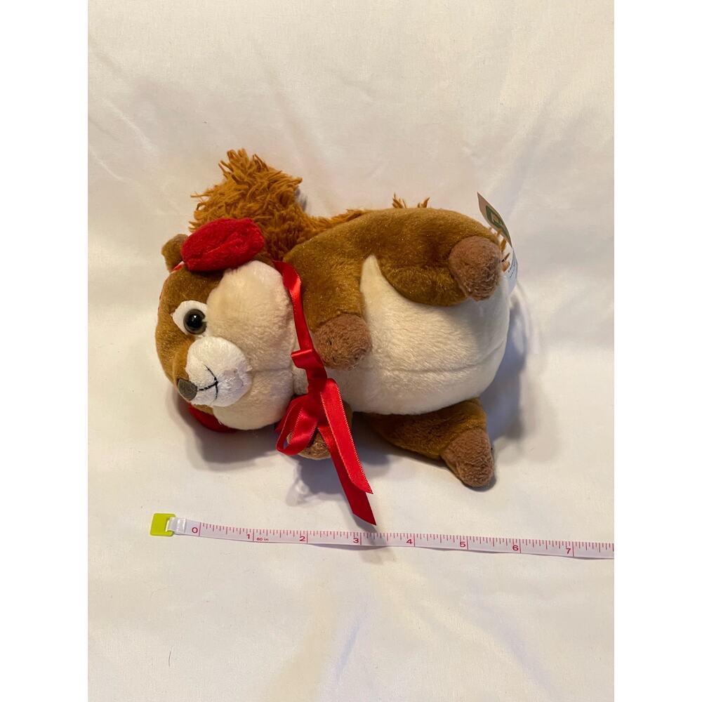 The Frankford Holiday Squirrel Plush with Red Ear Muffs - Picture 8 of 8